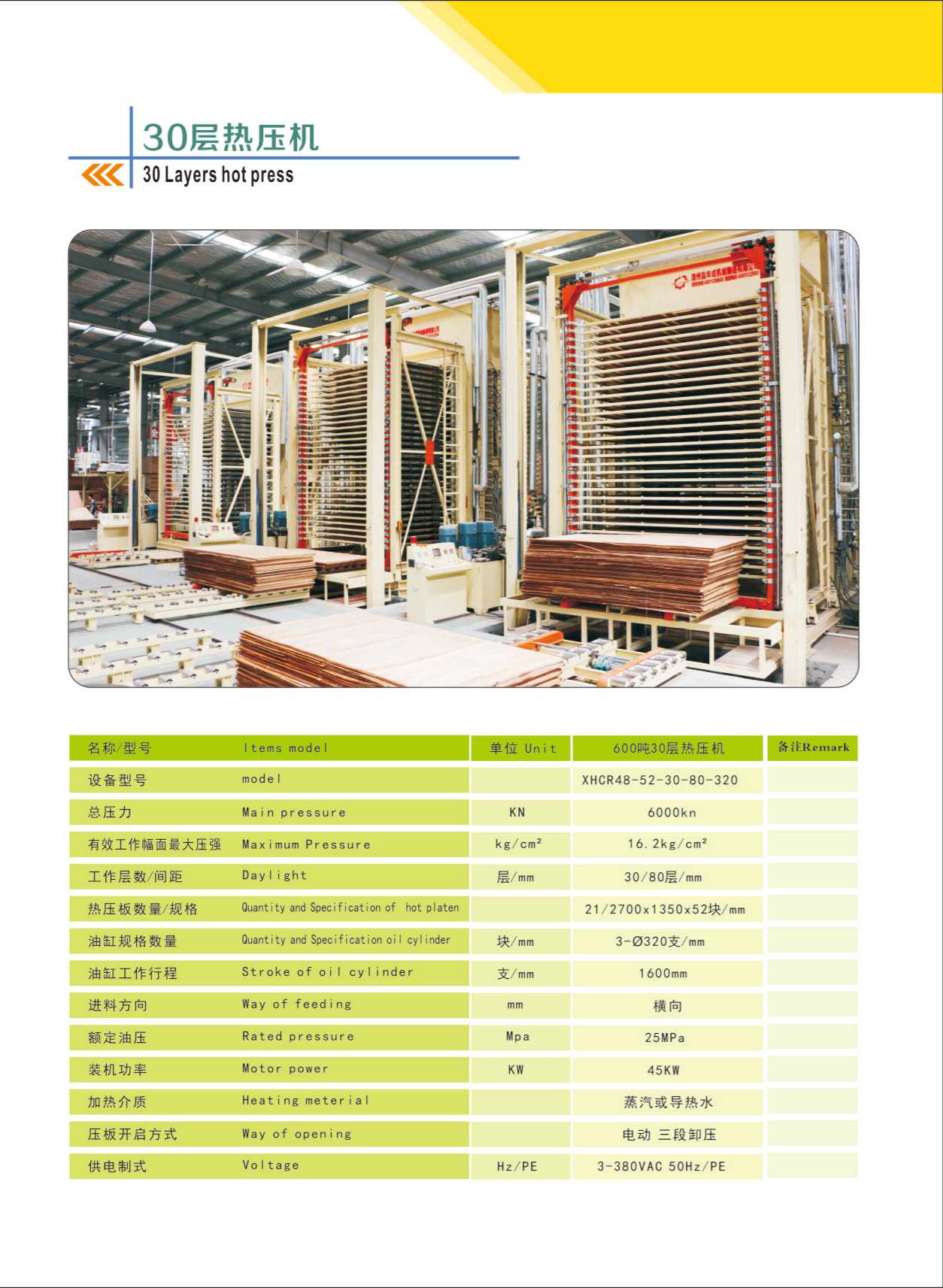 Mesin press panas kayu lapis